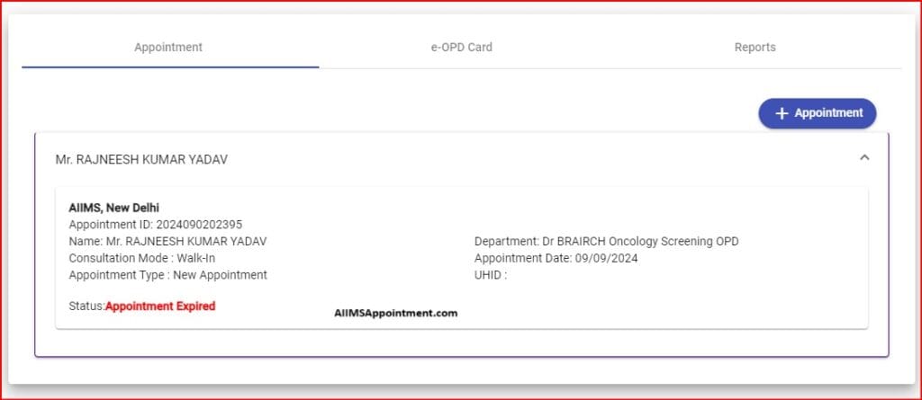 AIIMS Appointment | Ors.gov.in | Online OPD Booking Portal 12 AIIMS Appointment Status